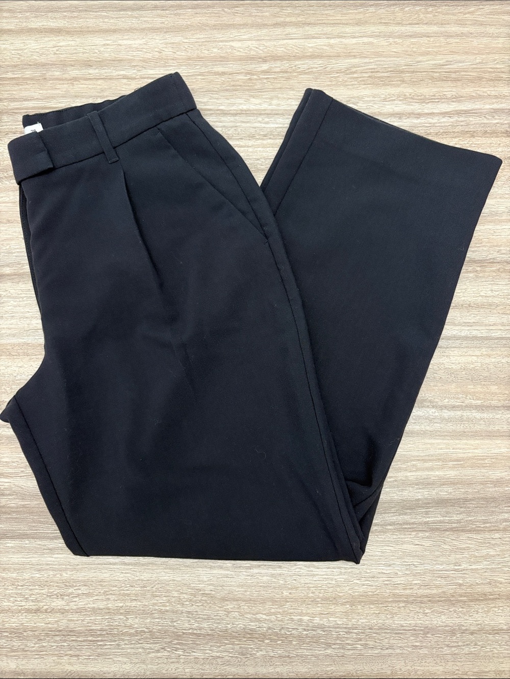 Abercrombie & Fitch Trouser Straight Leg Pants Black Women Size 6